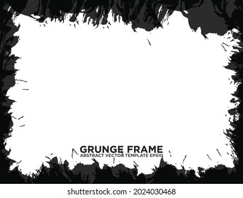 Grunge-Rahmen - abstrakter strukturierter Hintergrund. Einzelne Stock-Vektordesign-Vorlage - einfach zu bedienen