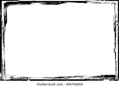 Grunge frame - abstract texture background. Isolated stock vector design template - easy to use