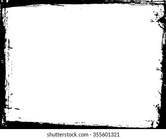 Grunge frame - abstract texture background. Isolated stock vector design template - easy to use
