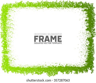 Grunge frame - abstract texture background. Isolated stock vector design template - easy to use
