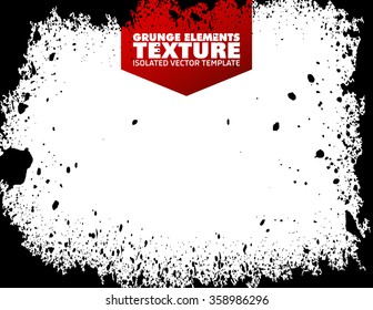Grunge frame - abstract texture background. Isolated stock vector design template - easy to use
