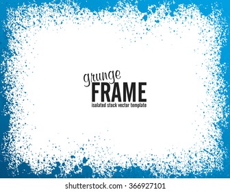 Grunge frame - abstract texture background. Isolated stock vector design template - easy to use
