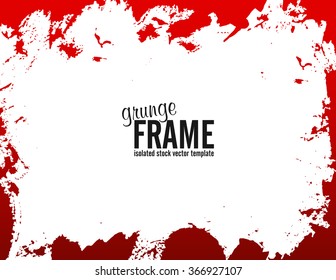 Grunge frame - abstract texture background. Isolated stock vector design template - easy to use
