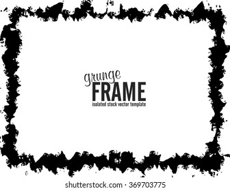Grunge frame - abstract texture background. Isolated stock vector design template - easy to use
