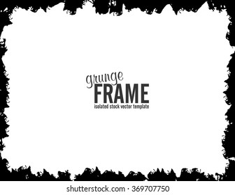 Grunge frame - abstract texture background. Isolated stock vector design template - easy to use
