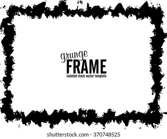 Grunge frame - abstract texture background. Isolated stock vector design template - easy to use