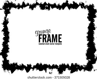 Grunge frame - abstract texture background. Isolated stock vector design template - easy to use
