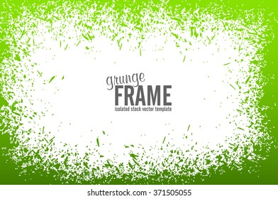 Grunge frame - abstract texture background. Isolated stock vector design template
