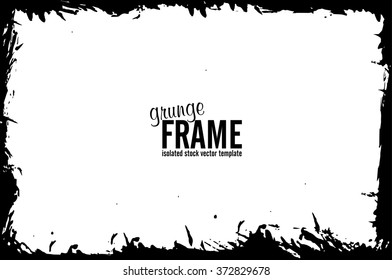Grunge frame - abstract texture background. Isolated stock vector design template - easy to use

