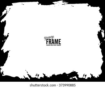 Grunge frame - abstract texture background. Isolated stock vector design template