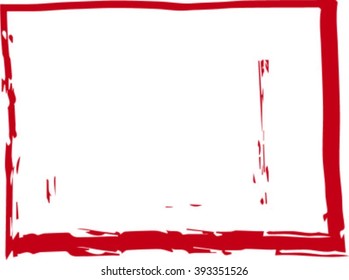 Grunge frame - abstract texture background. Isolated stock vector design template - easy to use 