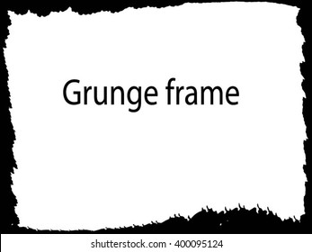 Grunge frame - abstract texture background. Isolated stock vector design template