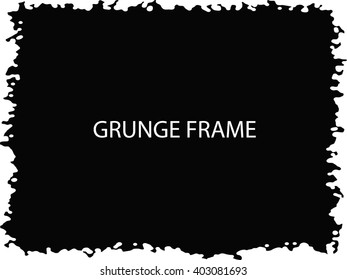 Grunge frame - abstract texture background. Isolated stock vector design template