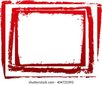 Grunge frame - abstract texture background. Isolated stock vector design template - easy to use
