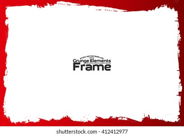 Grunge frame - abstract texture background. Isolated stock vector design template - easy to use
