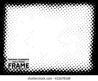 Grunge frame - abstract texture background. Isolated stock vector design template