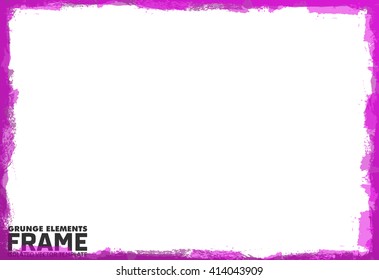 Grunge frame - abstract texture background. Isolated stock vector design template - easy to use
