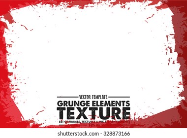 Grunge frame - abstract texture. Isolated stock vector design template - easy to use