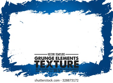 Grunge frame - abstract texture. Isolated stock vector design template - easy to use
