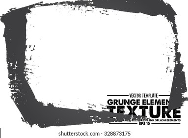 Grunge frame - abstract texture. Isolated stock vector design template - easy to use
