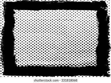 Grunge frame - abstract texture. Isolated stock vector design template - easy to use