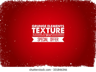 Grunge frame - abstract texture. Isolated stock vector design template - easy to use