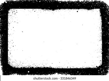 Grunge frame - abstract texture. Isolated stock vector design template - easy to use