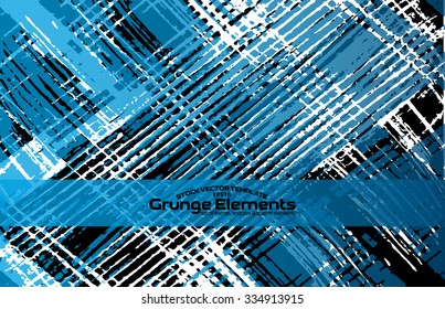 Grunge frame - abstract texture. Isolated stock vector design template - easy to use