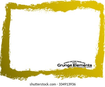 Grunge frame - abstract texture. Isolated stock vector design template - easy to use