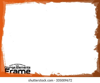 Grunge frame - abstract texture. Isolated stock vector design template - easy to use