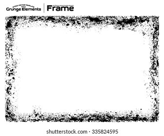 Grunge frame - abstract texture. Isolated stock vector design template - easy to use