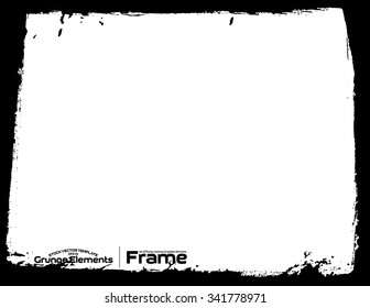 Grunge frame - abstract texture. Isolated stock vector design template - easy to use
