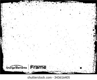 Grunge frame - abstract texture. Isolated stock vector design template - easy to use