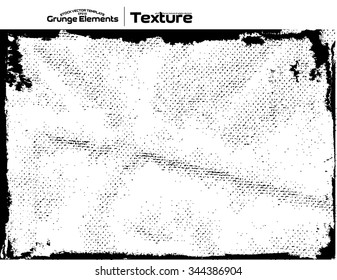 Grunge frame - abstract texture. Isolated stock vector design template - easy to use