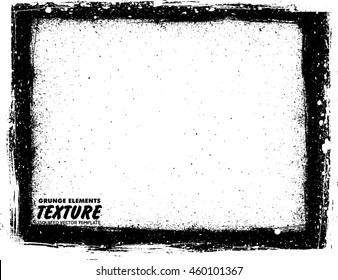 Grunge frame - abstract texture. Isolated stock vector design template