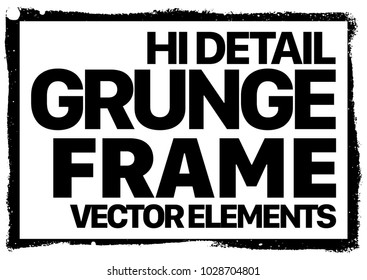 Grunge frame - abstract texture. Stock vector design template - easy to use