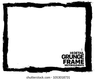 Grunge frame - abstract texture. Stock vector design template - easy to use