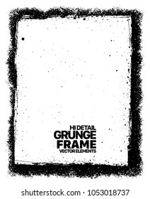 Grunge frame - abstract texture. Stock vector design template - easy to use