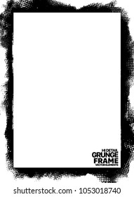 Grunge frame - abstract texture. Stock vector design template - easy to use