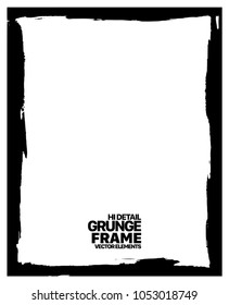 Grunge frame - abstract texture. Stock vector design template - easy to use