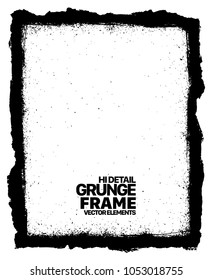 Grunge frame - abstract texture. Stock vector design template - easy to use