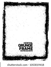 Grunge frame - abstract texture. Stock vector design template - easy to use