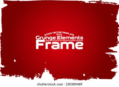 Grunge frame - abstract texture. Stock vector design template - easy to use