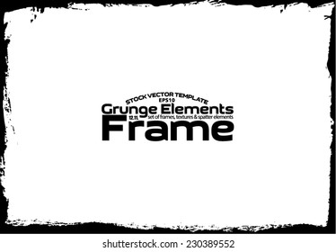 Grunge frame - abstract texture. Stock vector design template - easy to use
