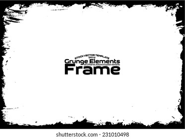 Grunge frame - abstract texture. Stock vector design template - easy to use