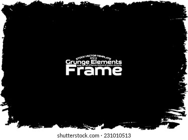 Grunge frame - abstract texture. Stock vector design template - easy to use