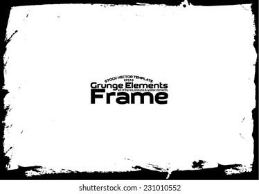 Grunge frame - abstract texture. Stock vector design template - easy to use