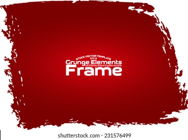 Grunge frame - abstract texture. Stock vector design template - easy to use
