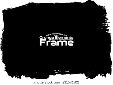 Grunge frame - abstract texture. Stock vector design template - easy to use