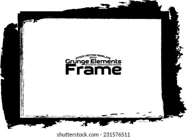 Grunge frame - abstract texture. Stock vector design template - easy to use